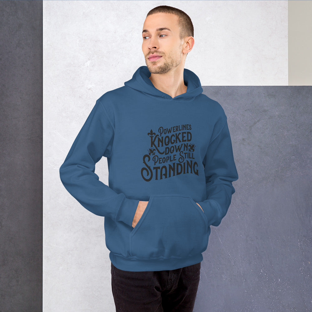 People Standing Hoodie Front Print