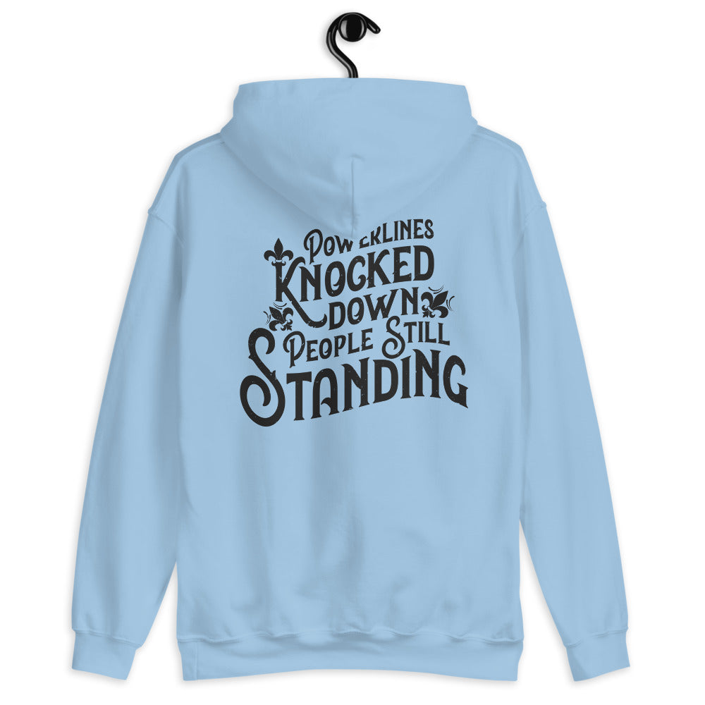 People Standing Hoodie Back Print