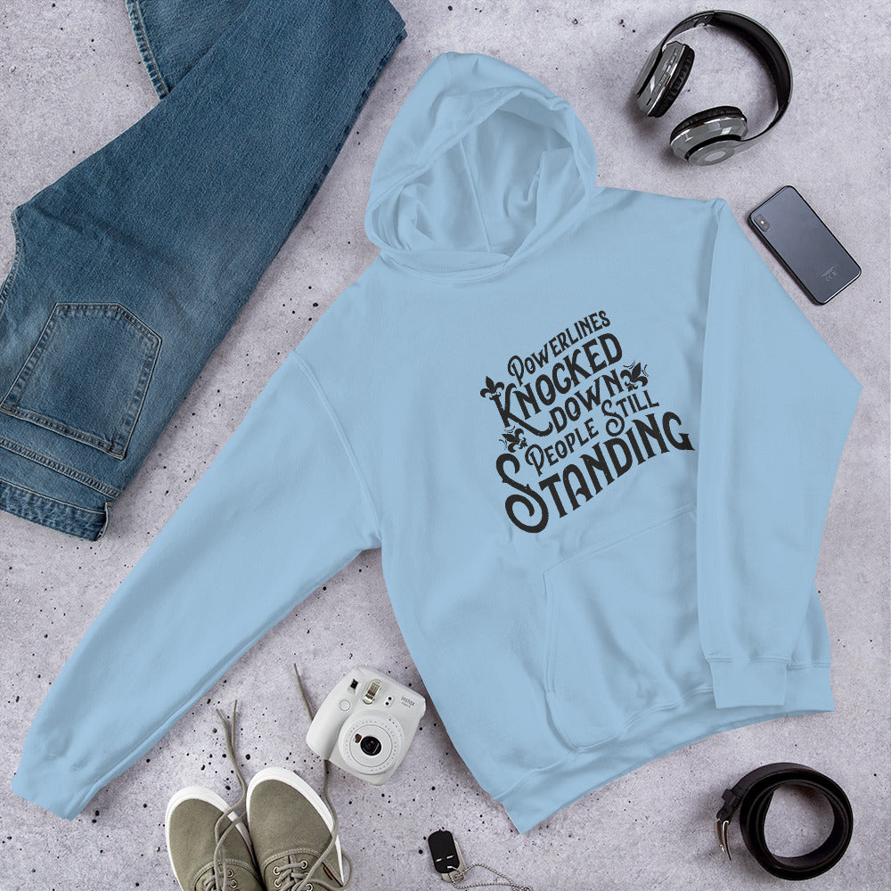 People Standing Hoodie Front Print