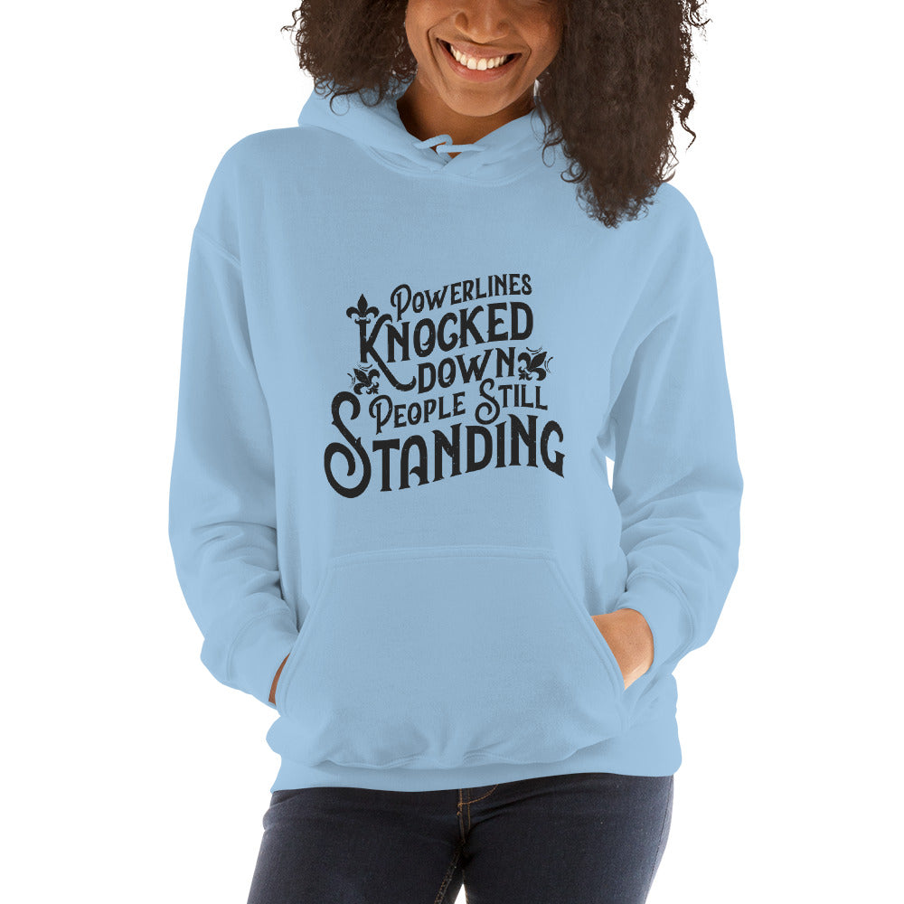 People Standing Hoodie Front Print