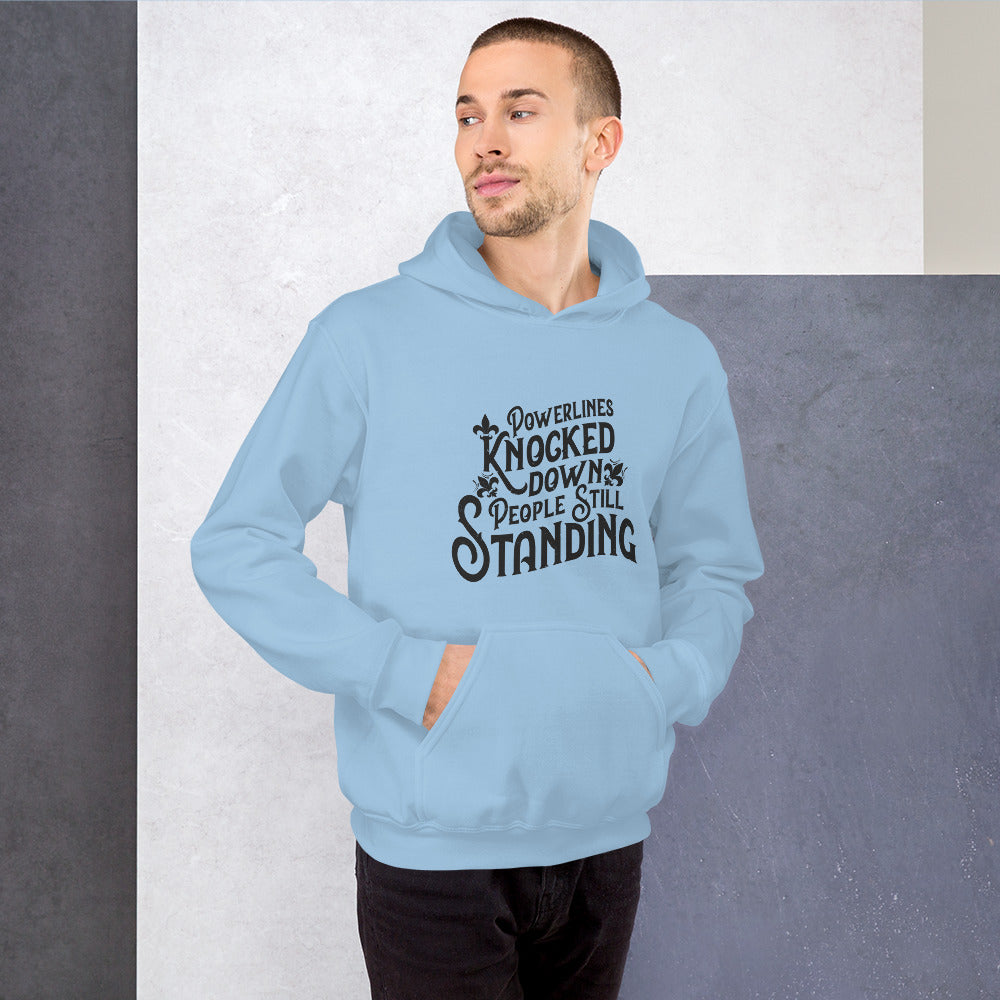 People Standing Hoodie Front Print