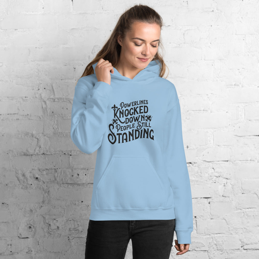 People Standing Hoodie Front Print