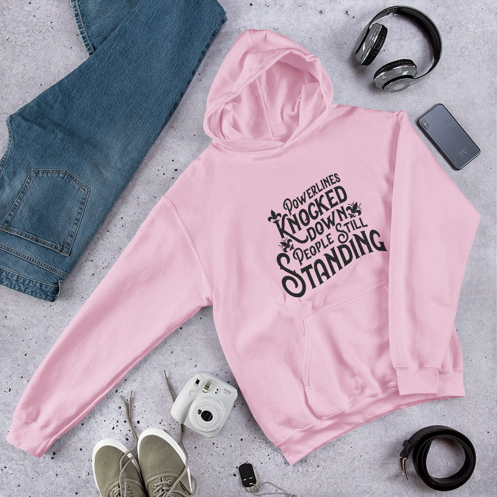 People Standing Hoodie Front Print