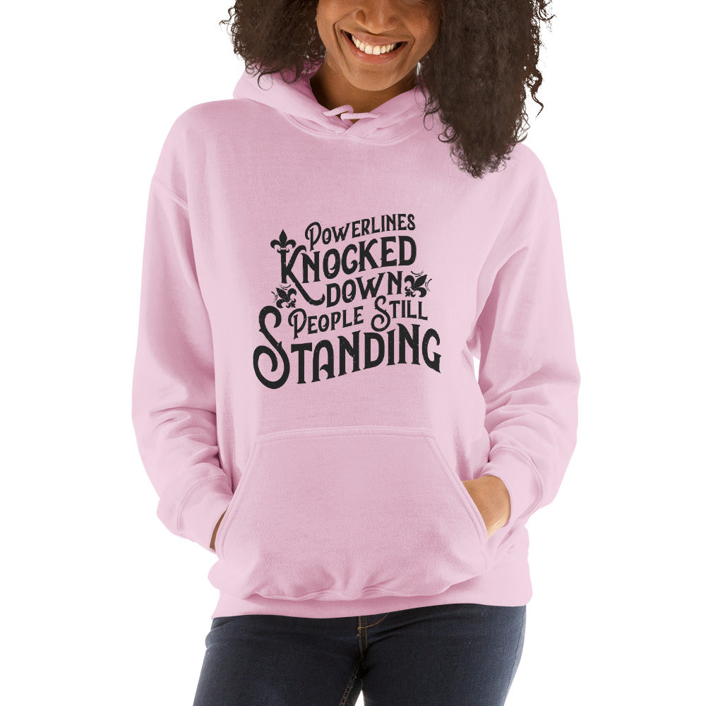 People Standing Hoodie Front Print