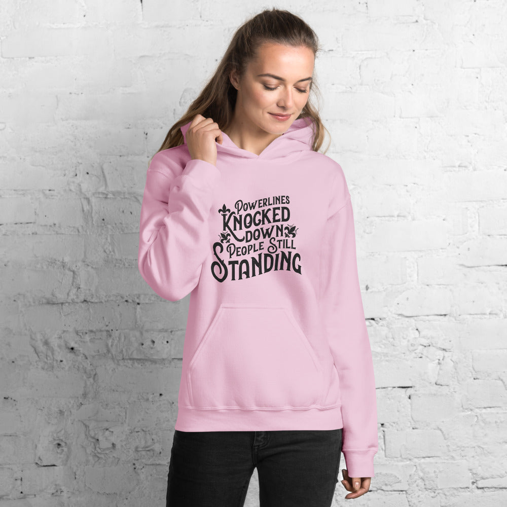 People Standing Hoodie Front Print