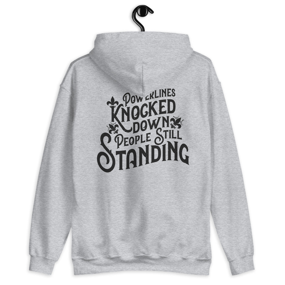 People Standing Hoodie Back Print