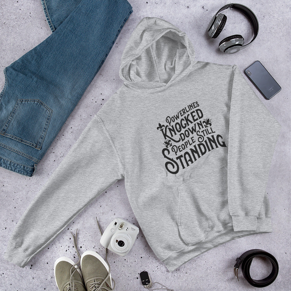 People Standing Hoodie Front Print