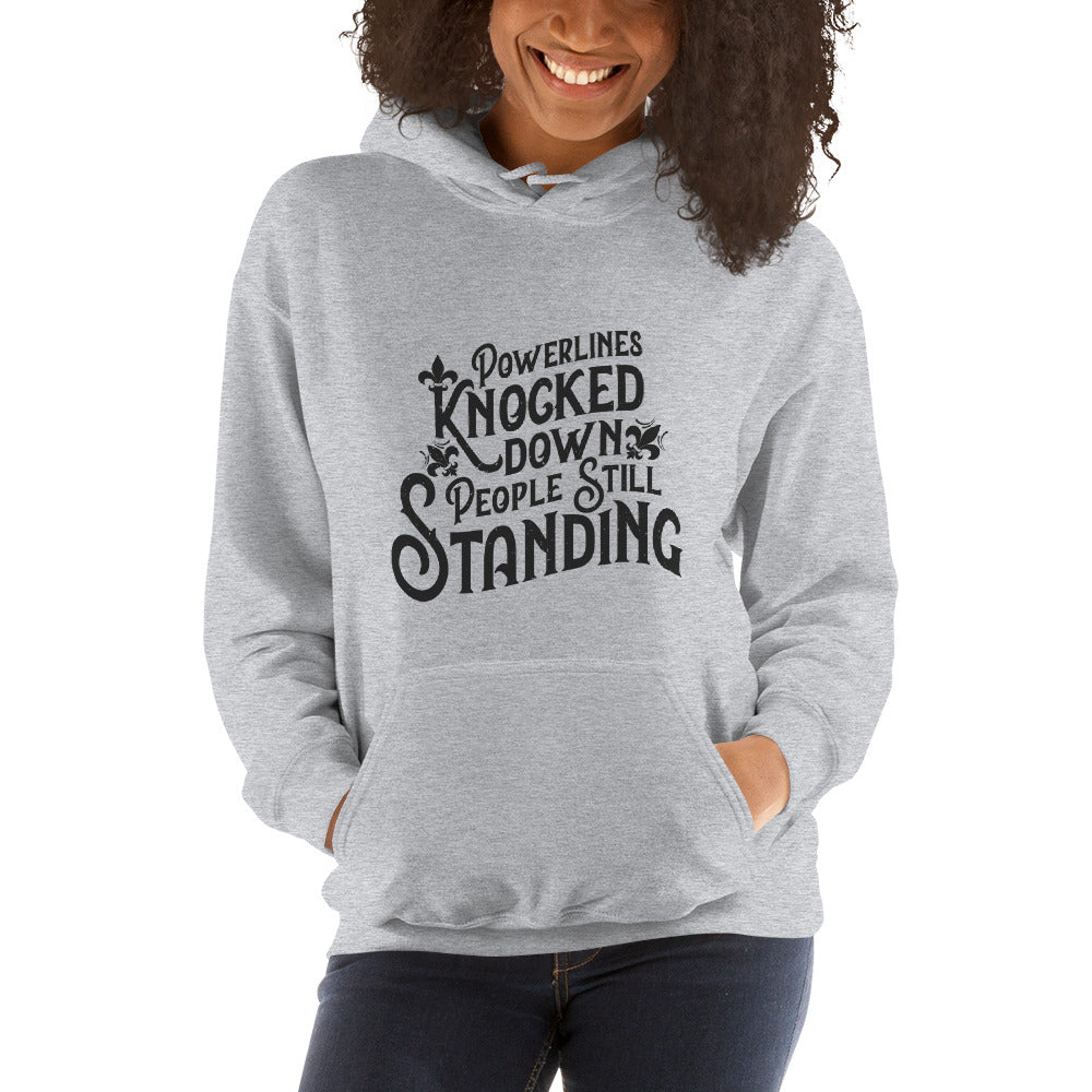 People Standing Hoodie Front Print