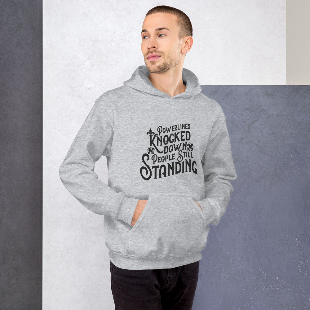 People Standing Hoodie Front Print