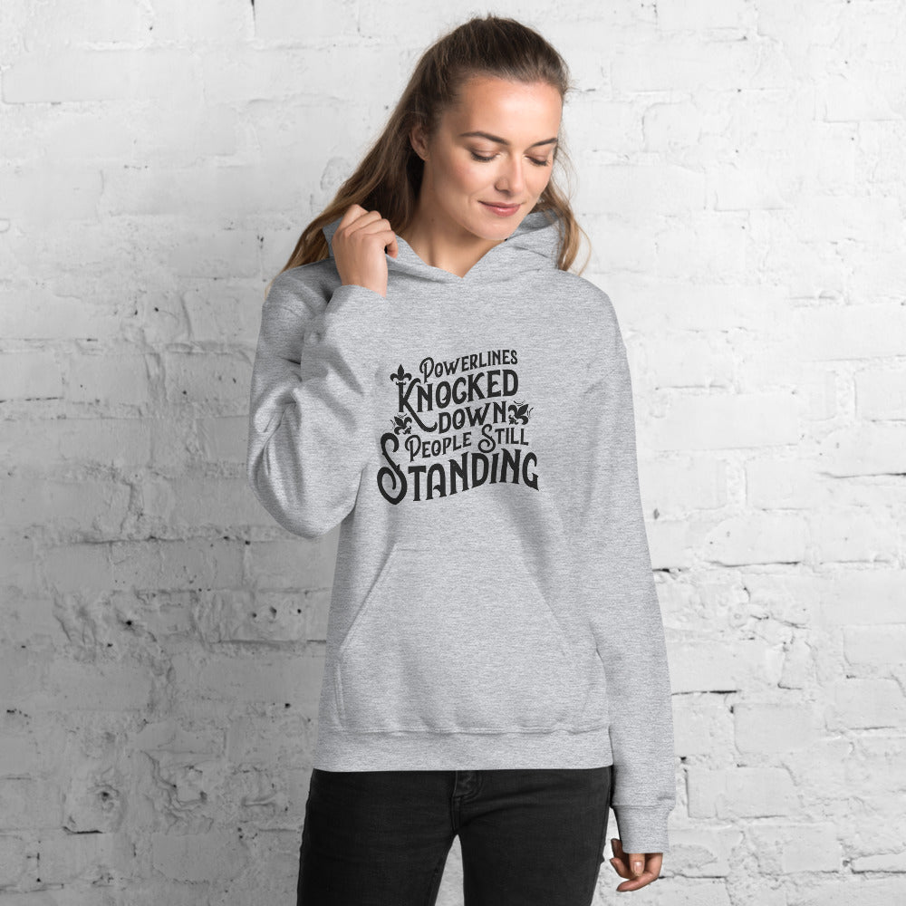 People Standing Hoodie Front Print