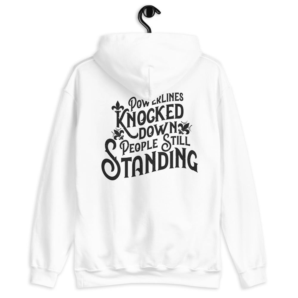 People Standing Hoodie Back Print