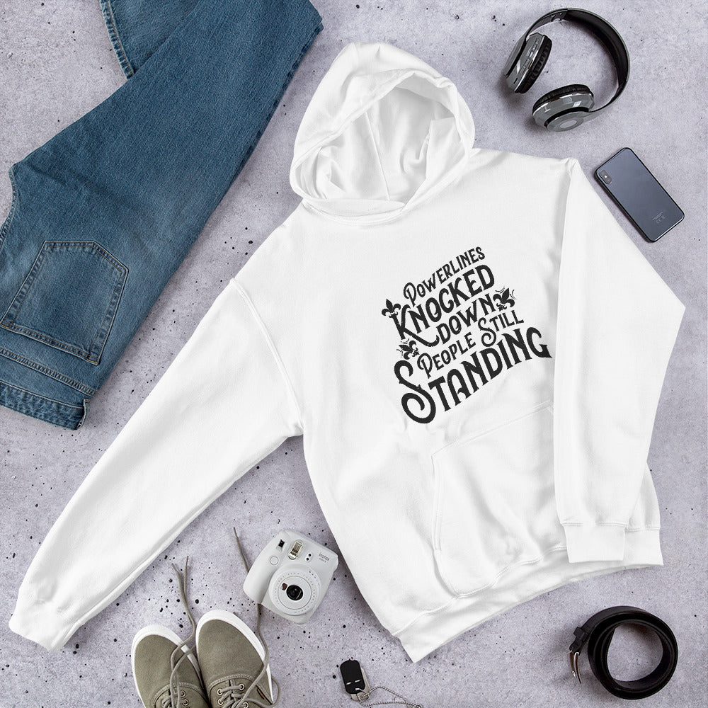 People Standing Hoodie Front Print