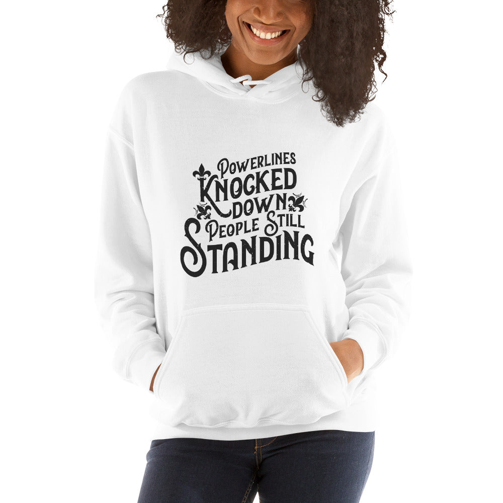 People Standing Hoodie Front Print