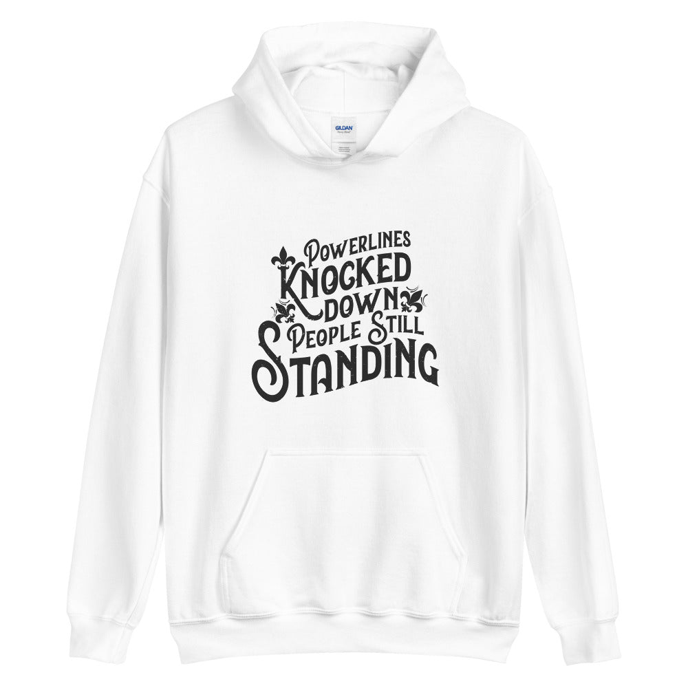 People Standing Hoodie Front Print