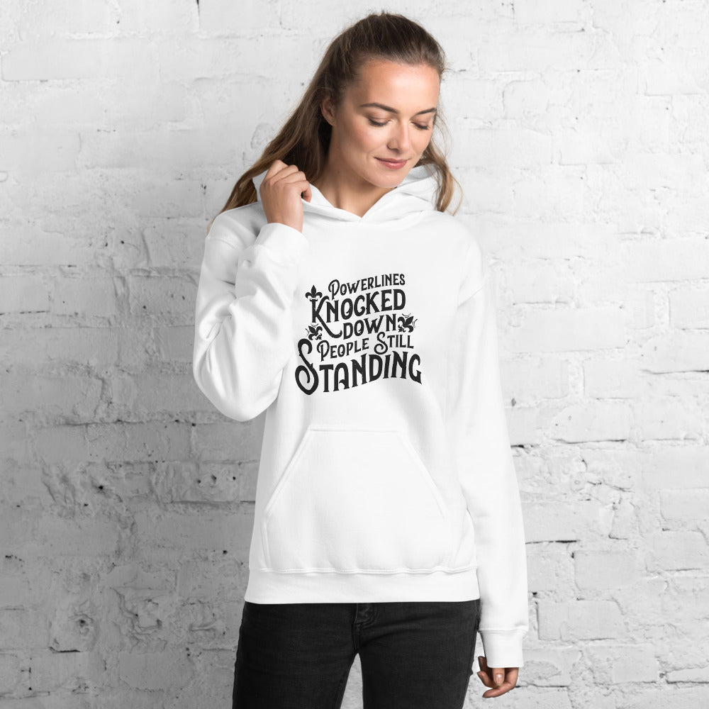 People Standing Hoodie Front Print