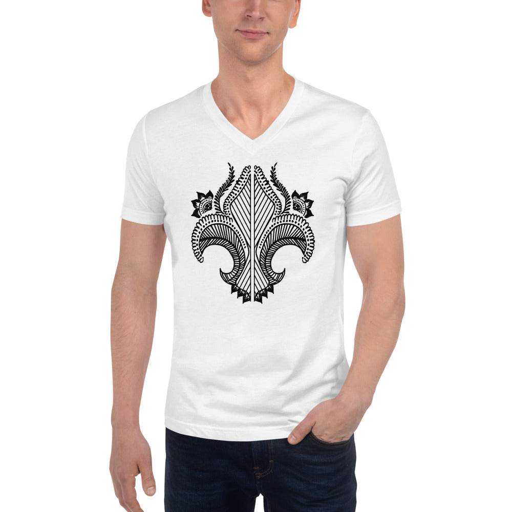 Tattoo Short Sleeve V-Neck T-Shirt