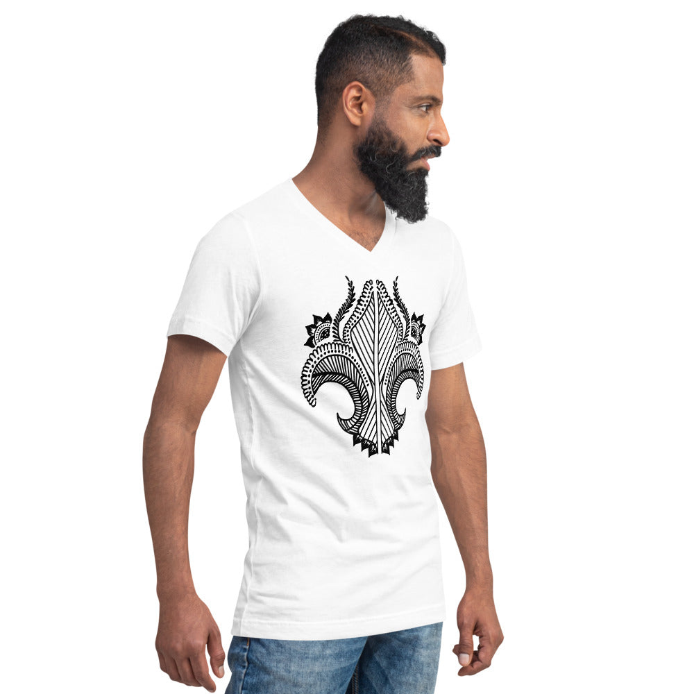 Tattoo Short Sleeve V-Neck T-Shirt