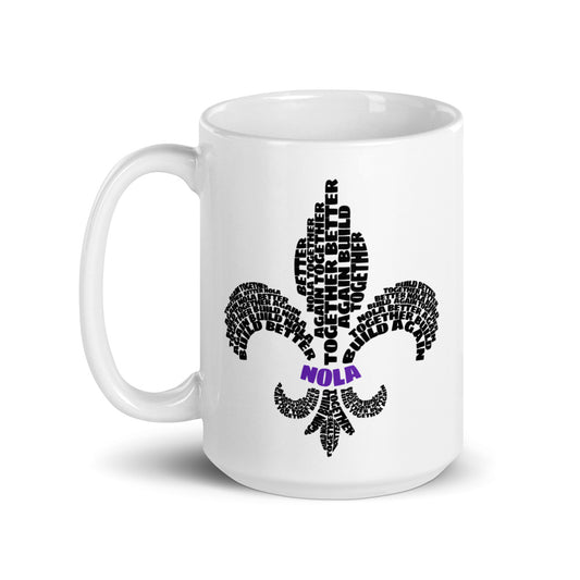 Printed White glossy mug 15 oz