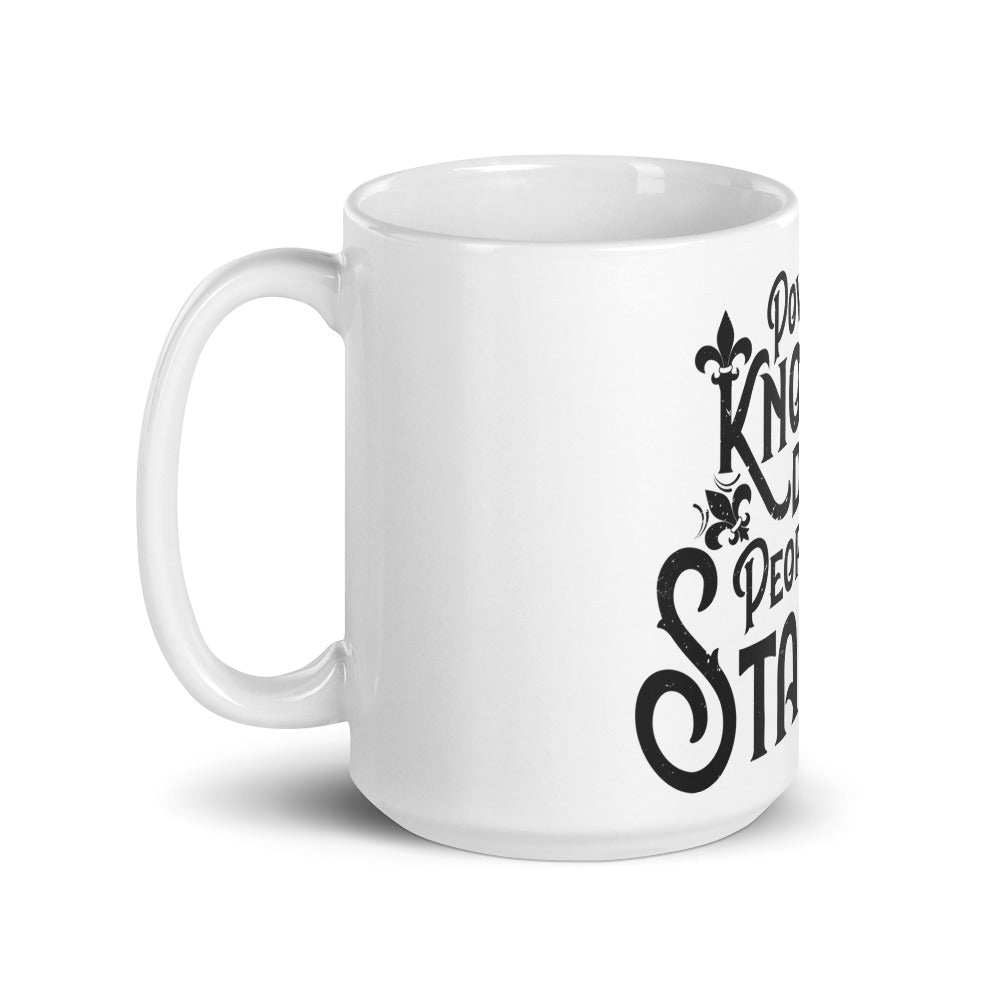 People Standing glossy mug