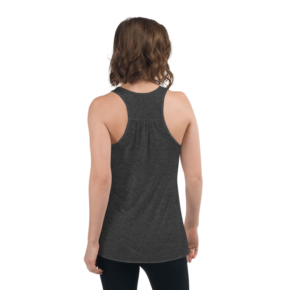 Fleur de lis print Women's Flowy Racerback Tank