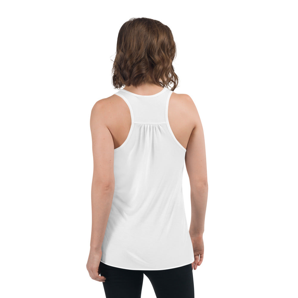 Fleur de lis print Women's Flowy Racerback Tank