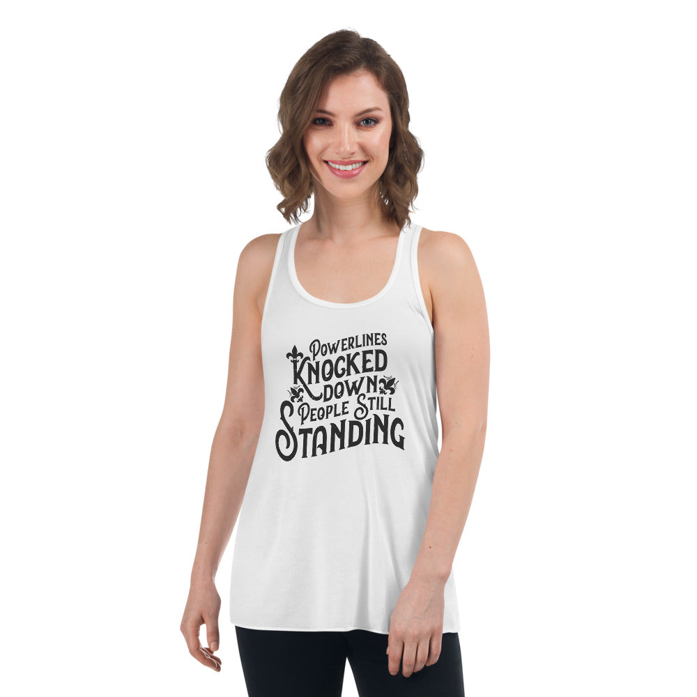 People Standing Flowy Racerback Tank