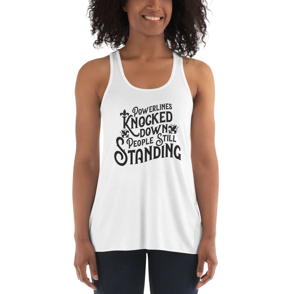 People Standing Flowy Racerback Tank