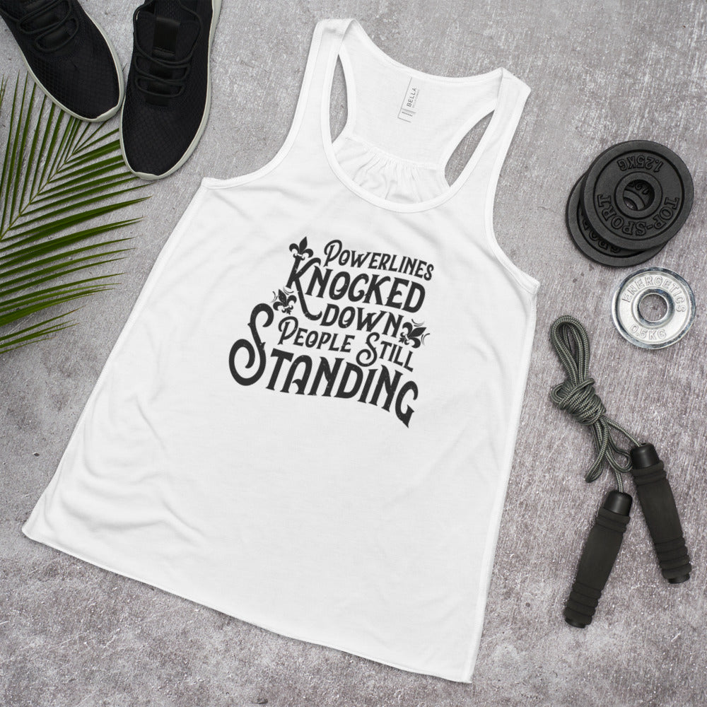 People Standing Flowy Racerback Tank